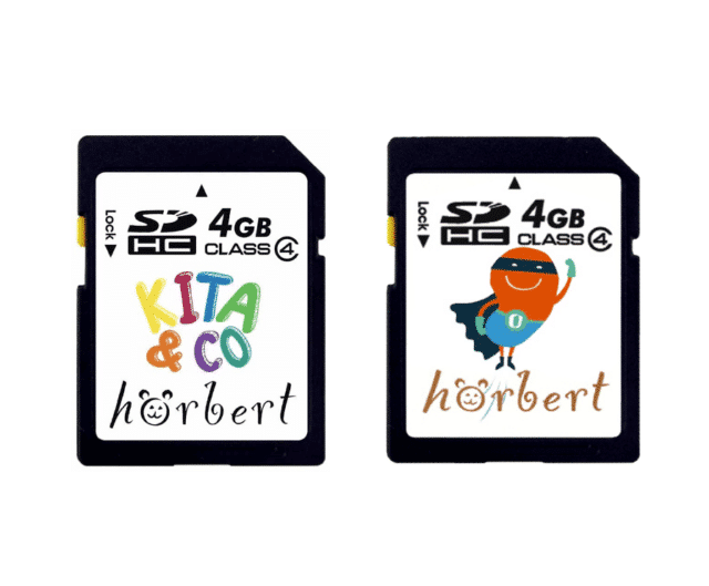 hörbert Éditions cartes mémoire Kita&Co et Ohrenflausen