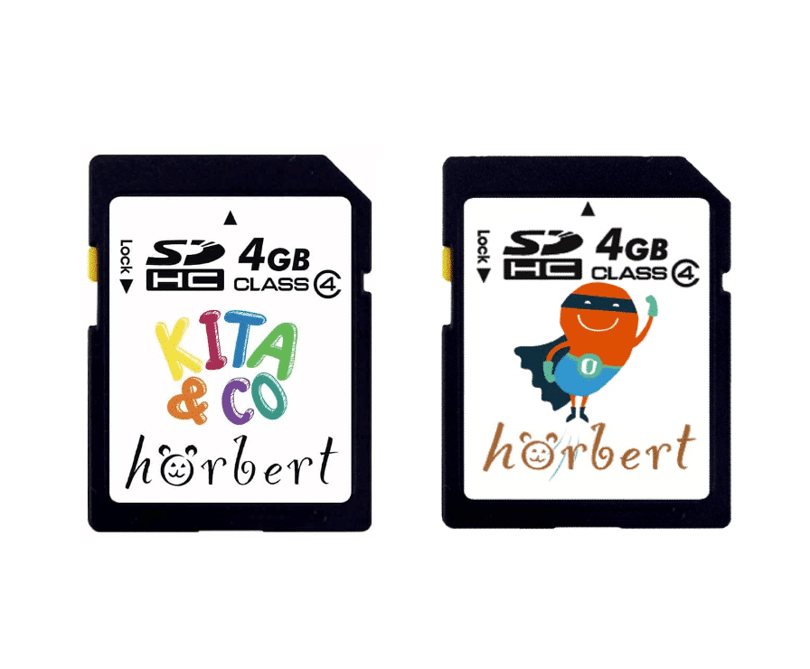 hörbert Éditions cartes mémoire Kita&Co et Ohrenflausen